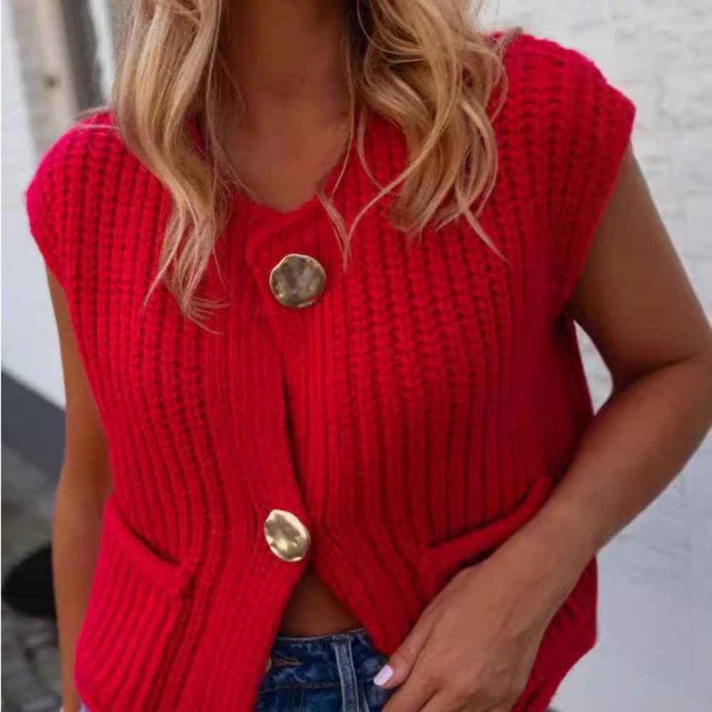 Chunky knit vest - Picture 3 of 9